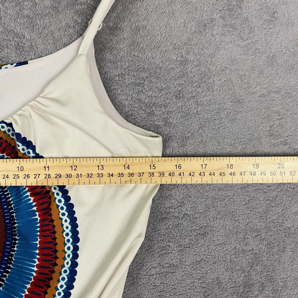 Bailey Blue Dress Women Small White Multi Floral Stretch Strapless A-Line Boho - Picture 9 of 11